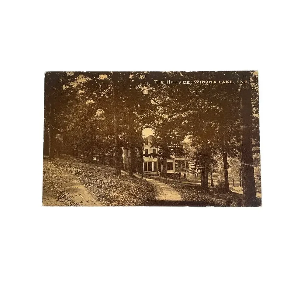 Antique Litho Postcard Ephemera Weixelbaum Winona Lake, IN Pub JW Van De Venter